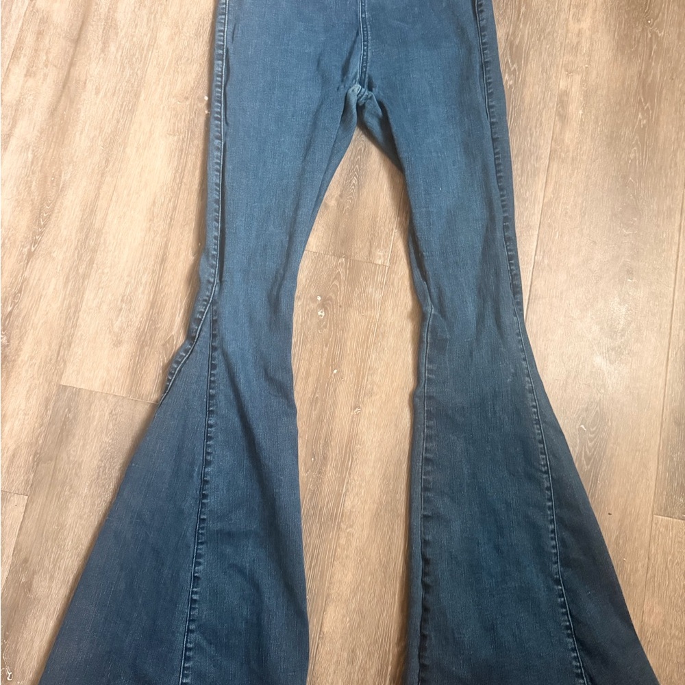 Three birds nest Flared Blue Jeans